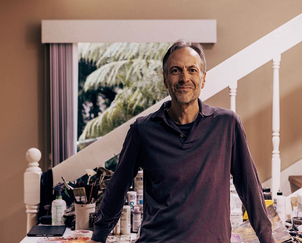 Steven in his studio